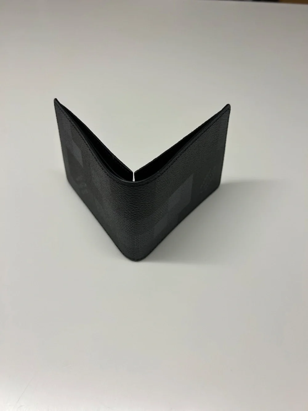 LOUIS VUITTON Slender Wallet Black Damoflauge M midel-7062